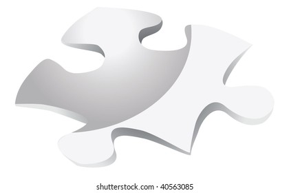 Shiny Jigsaw puzzle piece