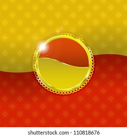 Shiny label is on background.