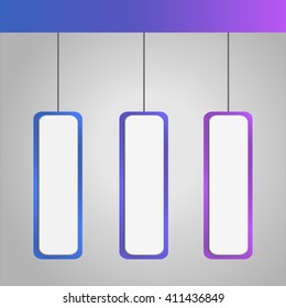 Shiny labels. Elegant banners with blank space for optional text. Hanging shiny price tags.