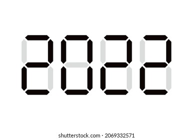 Shiny lcd led diode flat dot logo type font text element bright color modern art style. Closeup view dark night neon shine 3d cell matrix game play score counter board panel info indicator card design