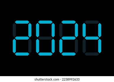 Shiny lcd led diode flat dot logo type font text element bright color modern art style. Closeup view dark night neon shine 3d cell matrix game play score counter board panel info indicator card design
