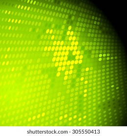 Shiny light halftone green abstract background. Vector design