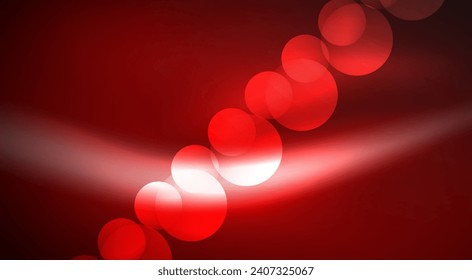 Shiny Light Neon Bubble Circles. Vector illustration For Wallpaper, Banner, Background, Card, Book Illustration, landing page