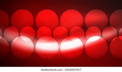 Shiny Light Neon Bubble Circles. Vector illustration For Wallpaper, Banner, Background, Card, Book Illustration, landing page