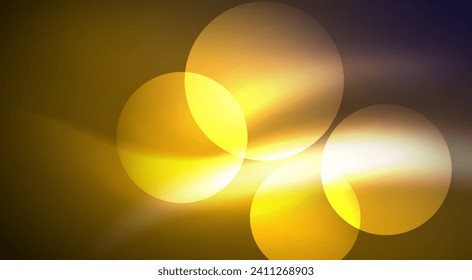 Shiny Light Neon Bubble Circles. Vector illustration For Wallpaper, Banner, Background, Card, Book Illustration, landing page