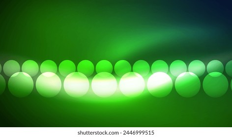 Shiny Light Neon Bubble Circles. Vector illustration For Wallpaper, Banner, Background, Card, Book Illustration, landing page