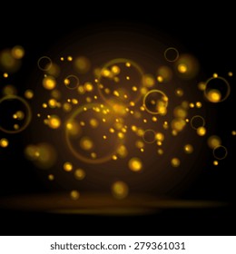 Shiny light sparkling background. Vector design