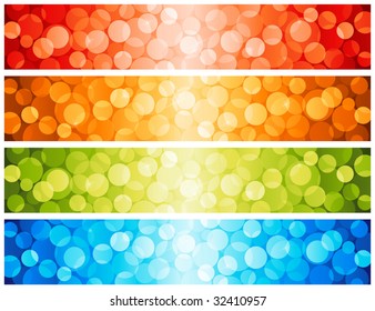 Shiny lights dots. Vector illustration.