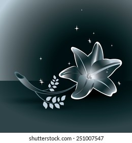 Shiny Lily Flower.