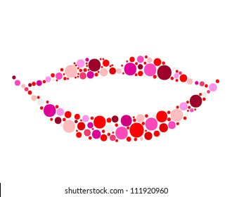 Shiny lips for your design