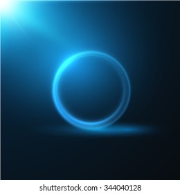 Shiny magic circle frame. Vector eps10.