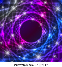Shiny magical symbol background with glittering effect
