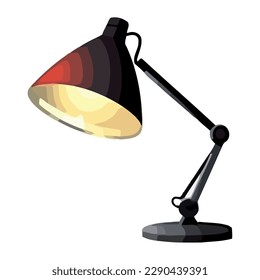 Shiny metal lamp domestic room icon