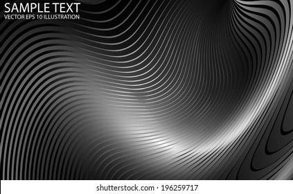 Shiny metal melted vector background illustration - Vector abstract metal background template