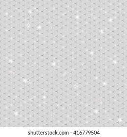 shiny metal mesh for design