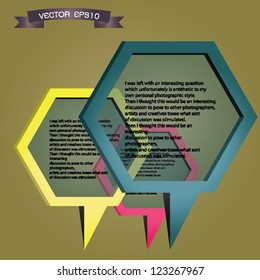 Shiny metal speech bubble in Vector EPS10 format