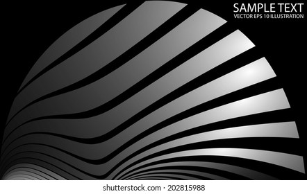 Shiny metal vector background template - Silver metal abstract vector background illustration
