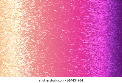 Shiny metallic colored foil with the scratching. Vector illustration
