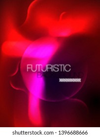 Diseño vectorial de ondas de neón metálicas brillantes, ilustración abstracta tecno futurista