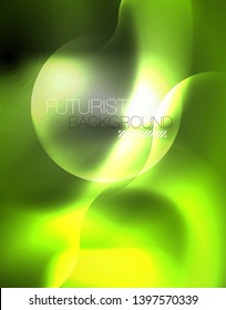 Diseño vectorial de ondas de neón metálicas brillantes, ilustración abstracta tecno futurista