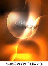 Shiny metallic neon waves vector design, abstract techno futuristic illustration