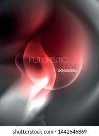 Shiny metallic neon waves vector design, abstract techno futuristic illustration