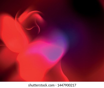 Shiny metallic neon waves vector design, abstract techno futuristic illustration