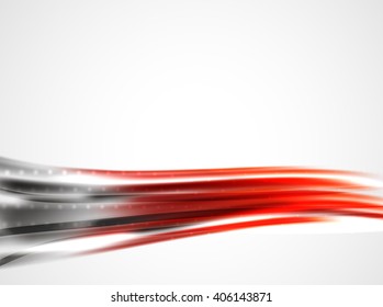 Shiny metallic wave curtain. Abstract background, vector