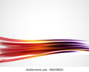Shiny metallic wave curtain. Abstract background