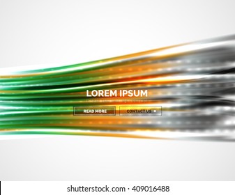 Shiny metallic wave curtain. Abstract background, vector