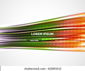Shiny metallic wave curtain. Abstract background, vector