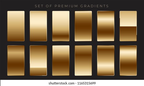 shiny mettalic golden gradients collection