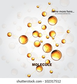 Shiny molecule background. Chemistry/science