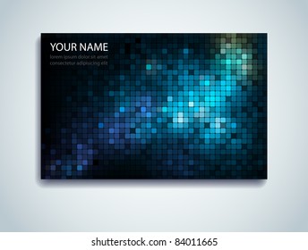 Shiny Mosaic Business Card