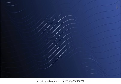 Das Design-Element glänzender beweglicher Linien. Moderne violette blaue Farbverlauf-Wellenlinien. Futuristische Technologie