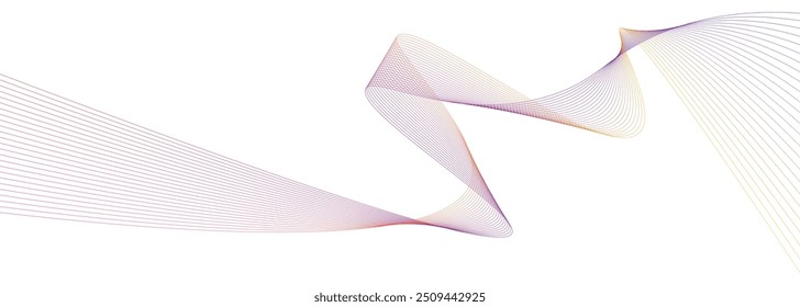 Elemento de diseño de líneas móviles brillantes