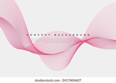 Shiny Moving Pink Line Waves Background