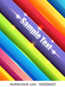 Shiny Multicolored Lines Abstract Background Vector Design