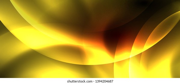 Shiny neon circles abstract background, vector template