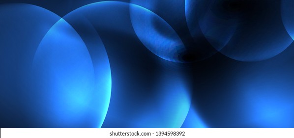 Shiny neon circles abstract background, vector template