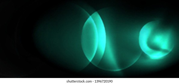 Shiny neon circles abstract background, vector template