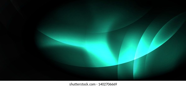 Shiny neon circles abstract background, vector template