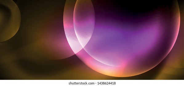 Shiny Neon kreist abstrakter Hintergrund, Vektorvorlage