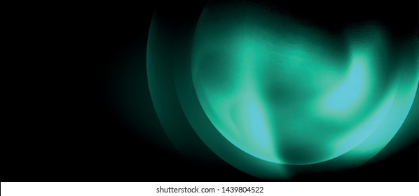 Shiny neon circles abstract background, vector template