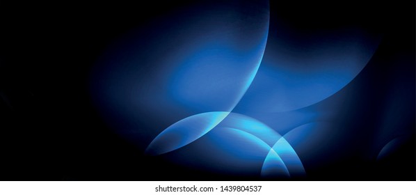 Shiny neon circles abstract background, vector template