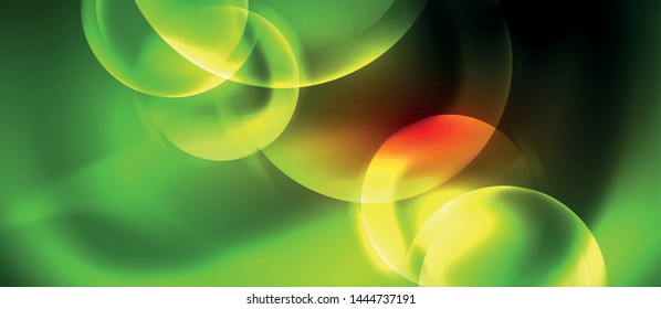 Shiny Neon kreist abstrakter Hintergrund, Vektorvorlage