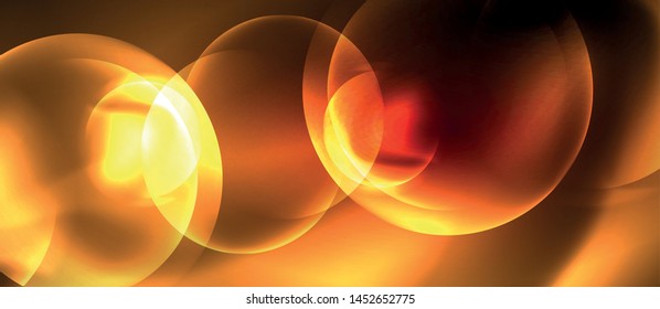 Shiny Neon kreist abstrakter Hintergrund, Vektorvorlage