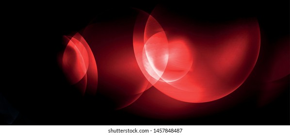 Shiny neon circles abstract background, vector template