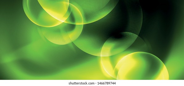 Shiny neon circles abstract background, vector template