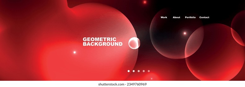 Shiny neon circles and bubbles, dark abstract background with blurred magic neon light, wallpaper design
